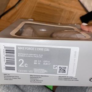 Nike Air Force 1 crib bootie